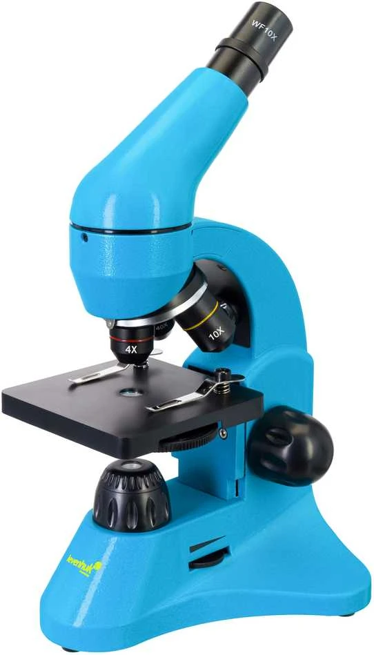 Mikroskopas Levenhuk Rainbow 50L Azure 40x - 800x su eksperimentiniu rinkiniu K50