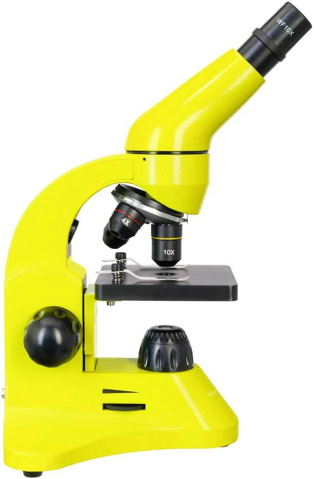 Mikroskopas Levenhuk Rainbow 50L Lime 40x - 800x su eksperimentiniu rinkiniu K50