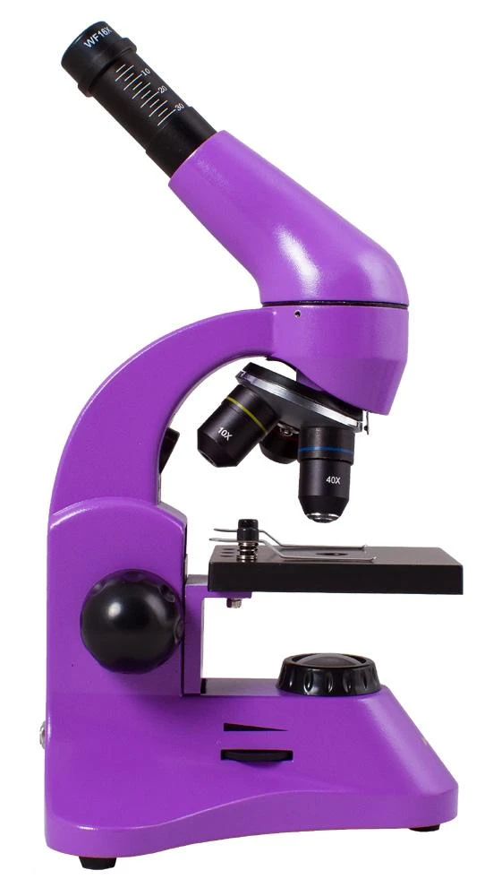 Mikroskopas Levenhuk Rainbow 50L PLUS Amethyst 64x–1280x su eksperimentiniu rinkiniu K50