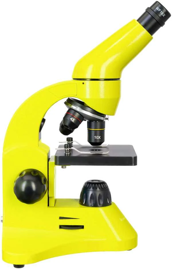 Mikroskopas Levenhuk Rainbow 50L PLUS Lime 64x–1280x su eksperimentiniu rinkiniu K50