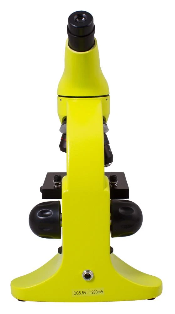 Mikroskopas Levenhuk Rainbow 50L PLUS Lime 64x–1280x su eksperimentiniu rinkiniu K50