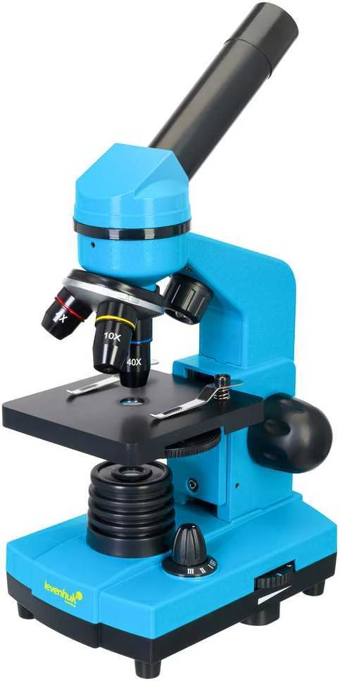 Mikroskopas su eksperimentiniu rinkiniu K50 2L Levenhuk Rainbow 40x - 400x Azure