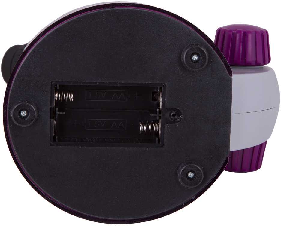 Mikroskopas vaikams, Levenhuk LabZZ M101 Amethyst, 40x-640x, su Eksperimento rinkiniu