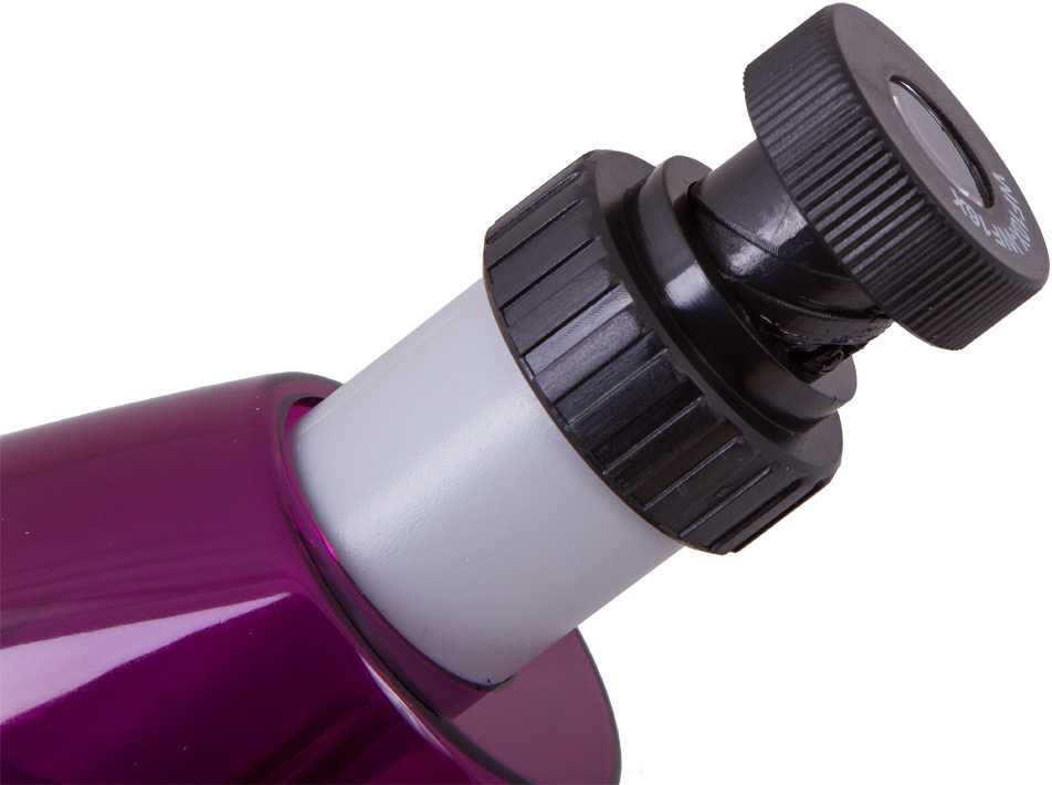 Mikroskopas vaikams, Levenhuk LabZZ M101 Amethyst, 40x-640x, su Eksperimento rinkiniu