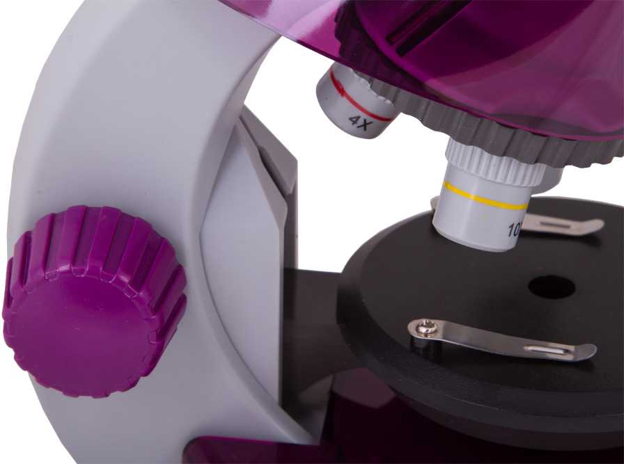 Mikroskopas vaikams, Levenhuk LabZZ M101 Amethyst, 40x-640x, su Eksperimento rinkiniu