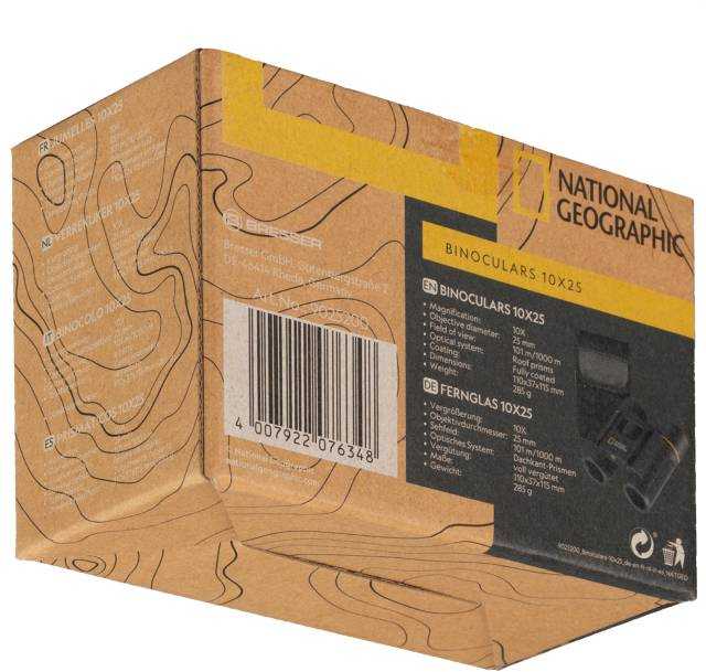 Bresser National Geographic NATIONAL GEOGRAPHIC 10x25 kišeniniai žiūronai