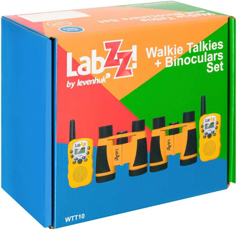 Racijų ir žiūronų rinkinys Levenhuk LabZZ WTT10 oranžinės spalvos