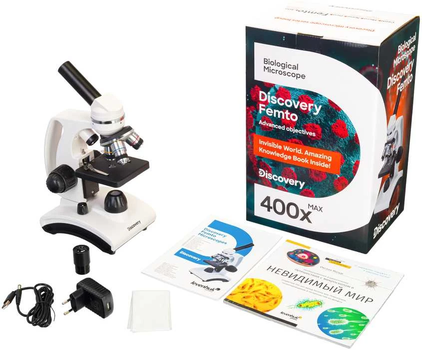 Mikroskopas (RU) Microscope Discovery Femto Polar with book