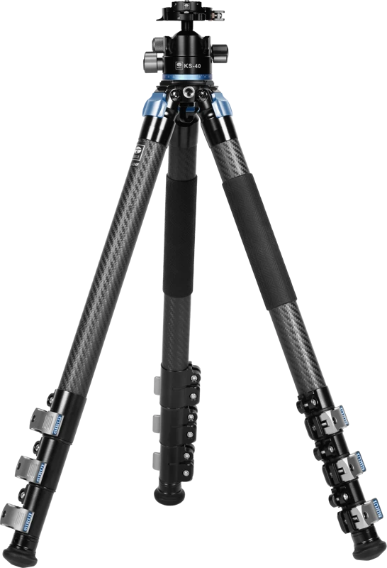 „Sirui“ anglies pluošto trikojo komplektas su rutuline galvute L-324F + KS-40