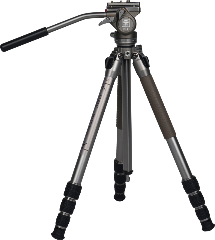 Sirui Pilot Series Alu Tripod GT04+GT5 Videohead Pilkas