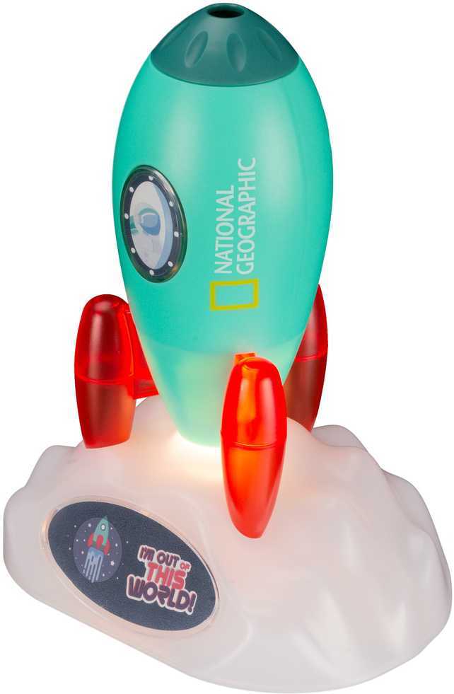 Bresser National Geographic Skaidrių projektorius, Space Rocket & Night Light, NATIONAL GEOGRAPHIC