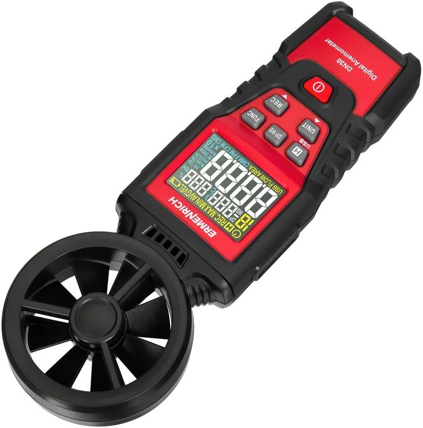 Skaitmeninis anemometras Ermenrich Seek DN30