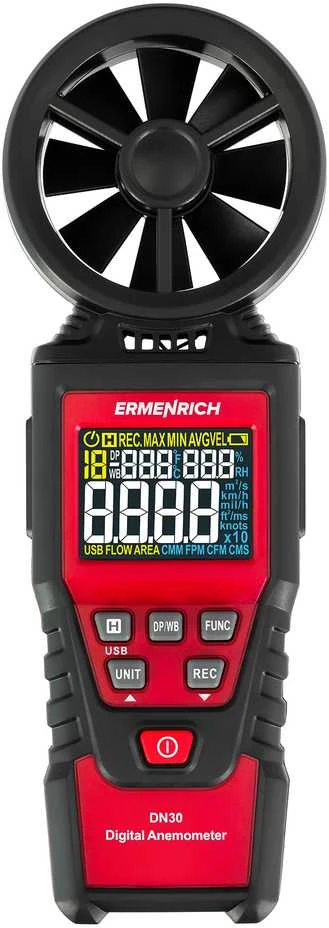 Skaitmeninis anemometras Ermenrich Seek DN30