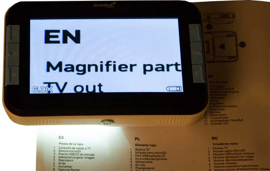 Levenhuk DTX 43 skaitmeninis didintuvas su LCD ekranu