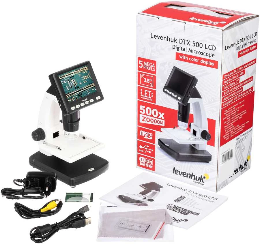 Skaitmeninis mikroskopas Levenhuk DTX 500 LCD