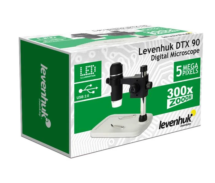 Skaitmeninis mikroskopas Levenhuk DTX 90 5Mpx 10x-300x