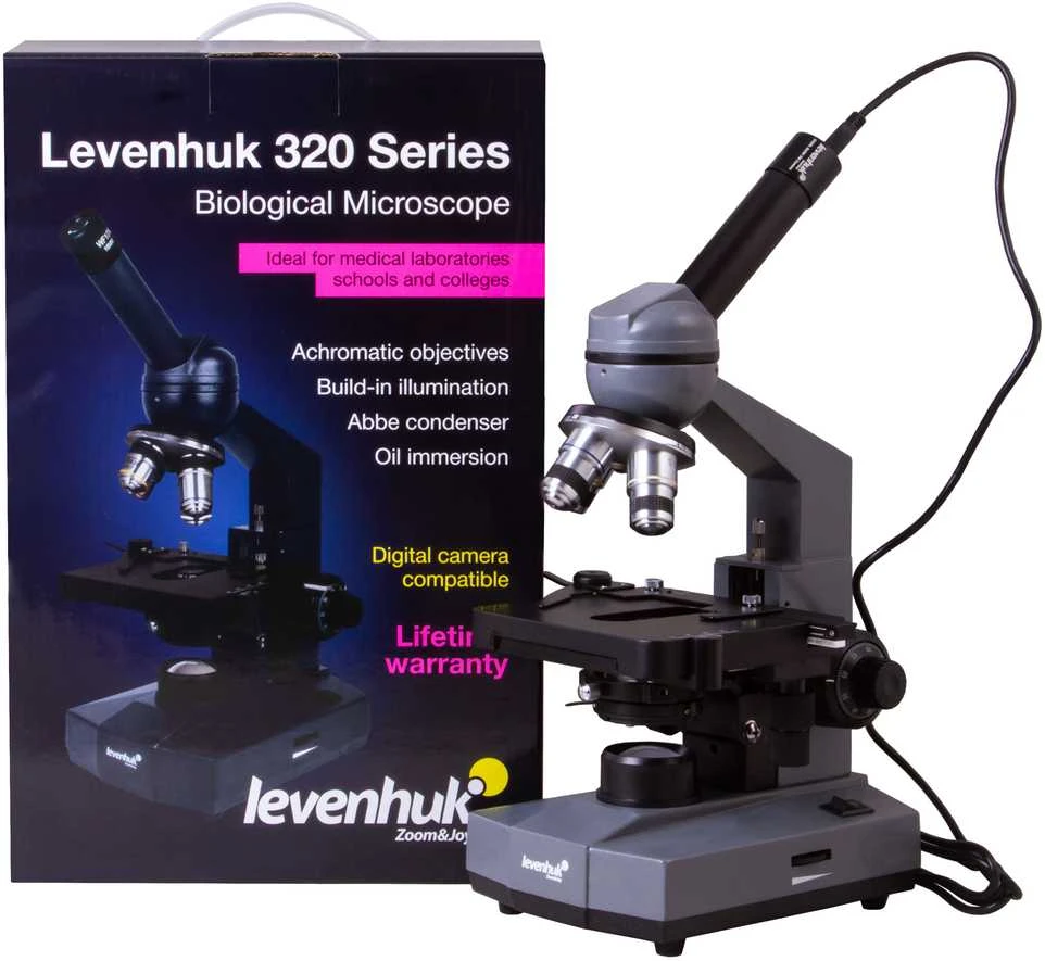Skaitmeninis monokulinis mikroskopas Levenhuk D320L BASE 3M