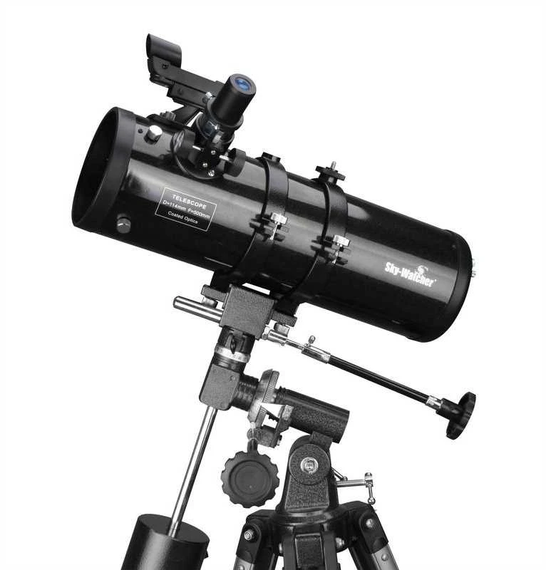 SkyWatcher N-114/500 EQ1 Niutono teleskopas + pusiaujo laikiklis + trikojis