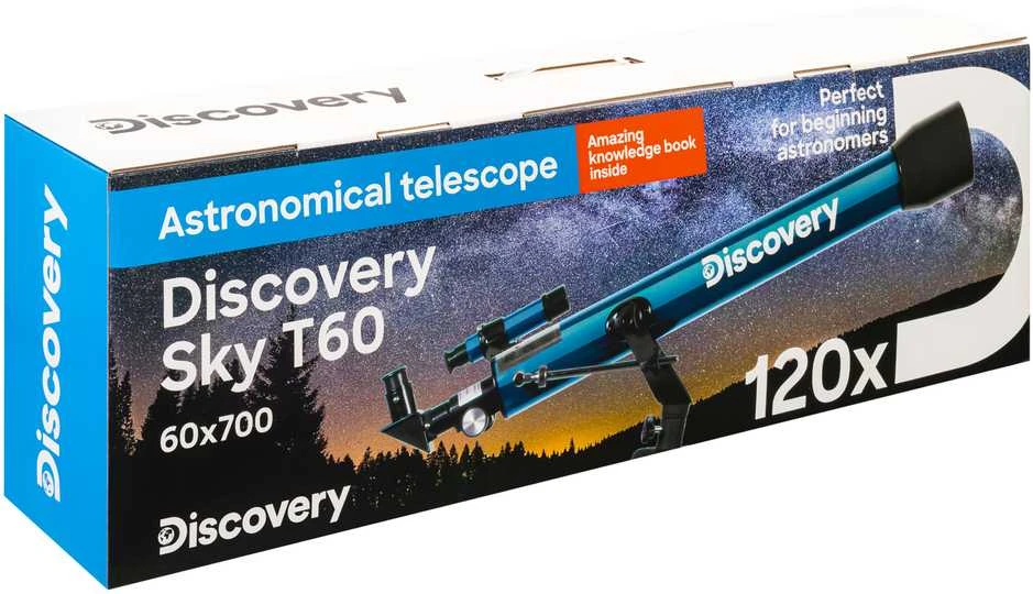 Teleskopas Discovery Sky T60 60/700 120x su knyga