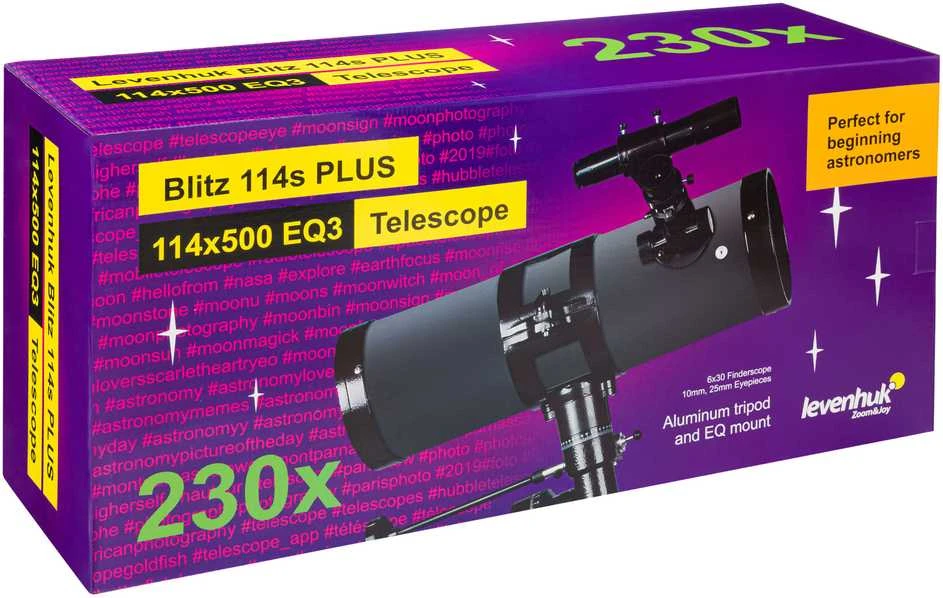 Teleskopas Levenhuk Blitz 114s PLUS