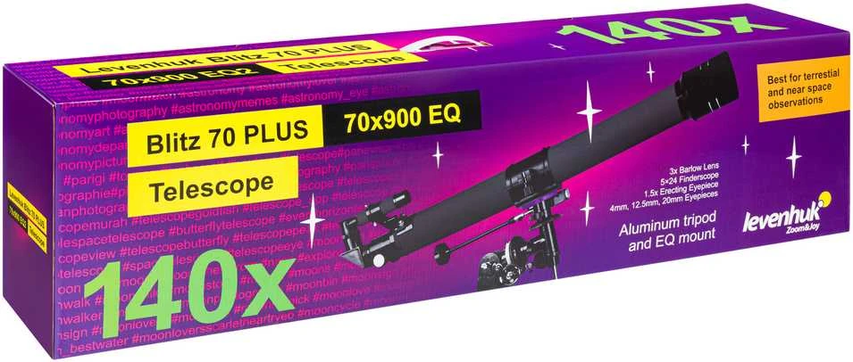 Teleskopas Levenhuk Blitz 70 PLUS