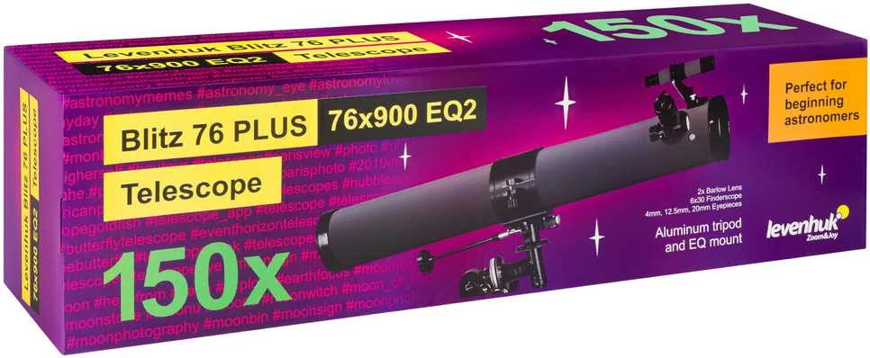 Teleskopas Levenhuk Blitz 76 PLUS