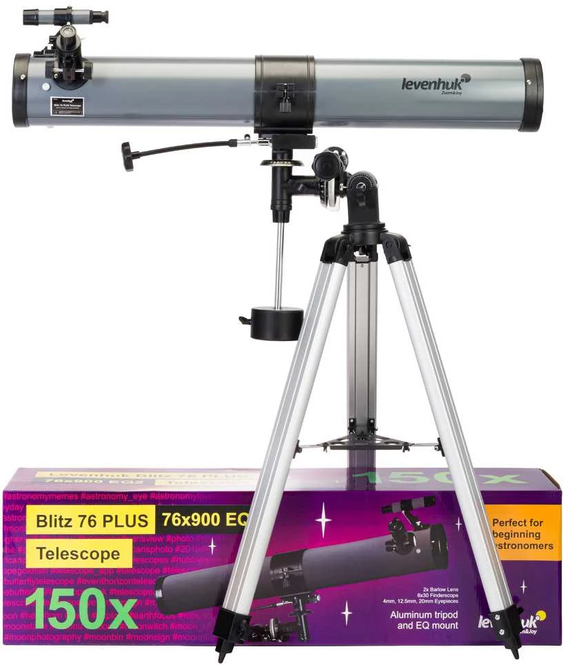 Teleskopas Levenhuk Blitz 76 PLUS