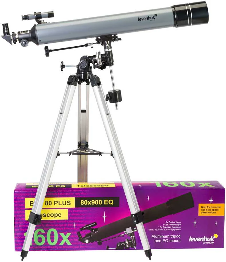 Teleskopas Levenhuk Blitz 80 PLUS