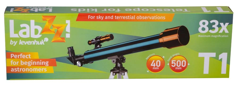 Teleskopas Levenhuk LabZZ T1 40/500 40–83 x