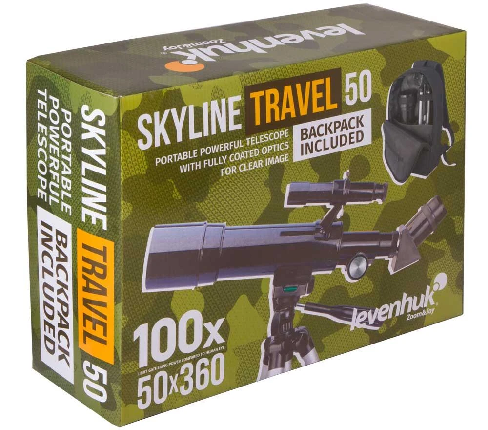 Teleskopas Levenhuk Skyline Travel 50 50/360 <135x su kuprine