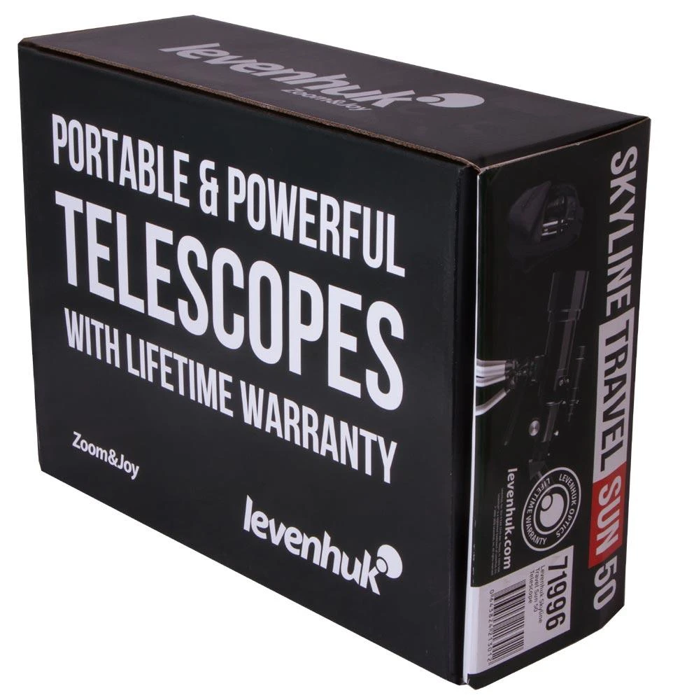 Teleskopas Levenhuk Skyline Travel Sun 50 50/360 <135x su kuprine ir saulės filtru