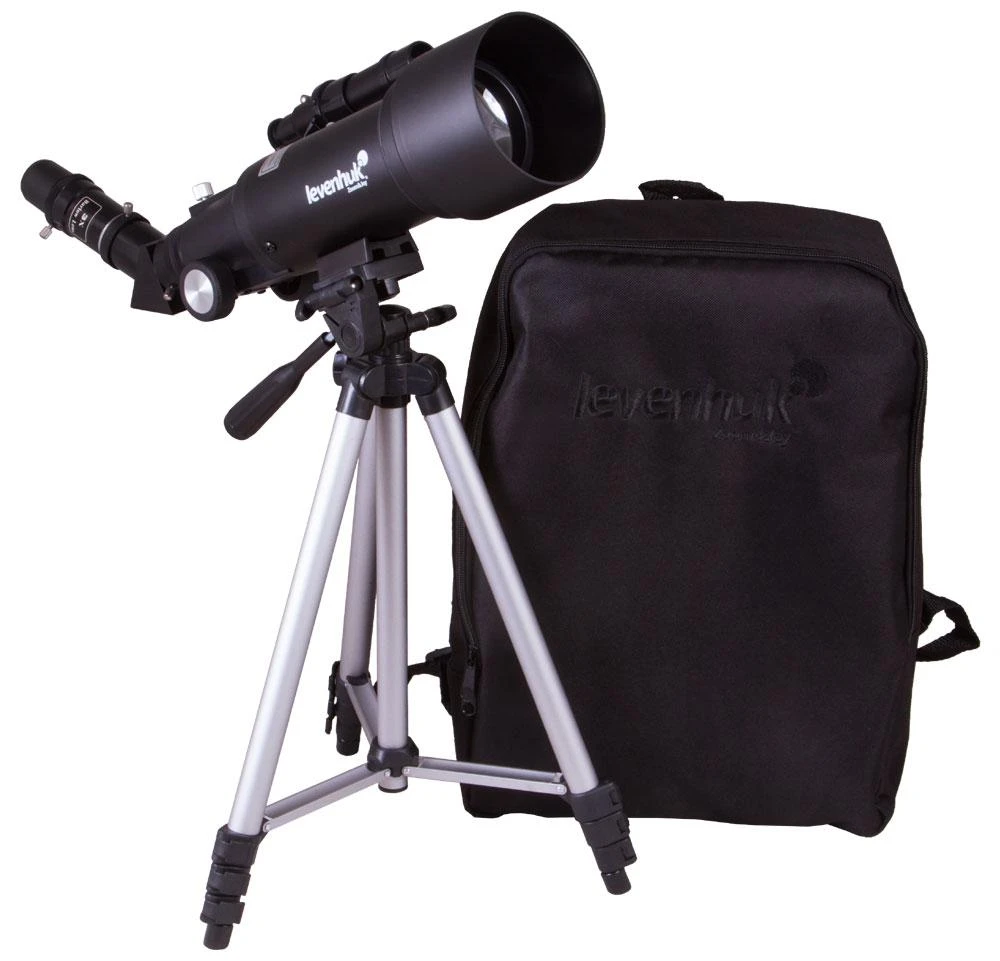 Teleskopas Levenhuk Skyline Travel Sun 70 su kuprine ir saulės filtru