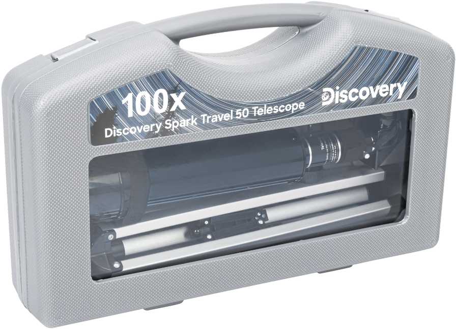 Teleskopas su knyga Discovery Spark Travel 50 (RU)