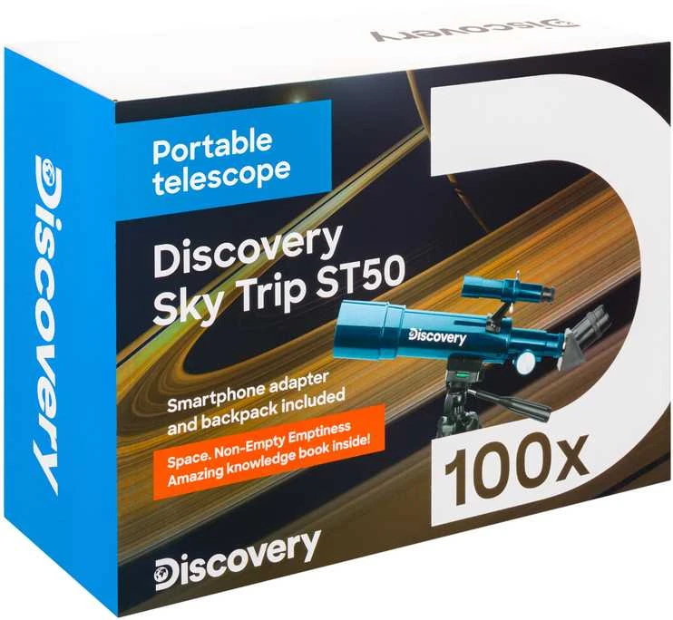 Teleskopas su knyga Discovery Sky Trip ST50