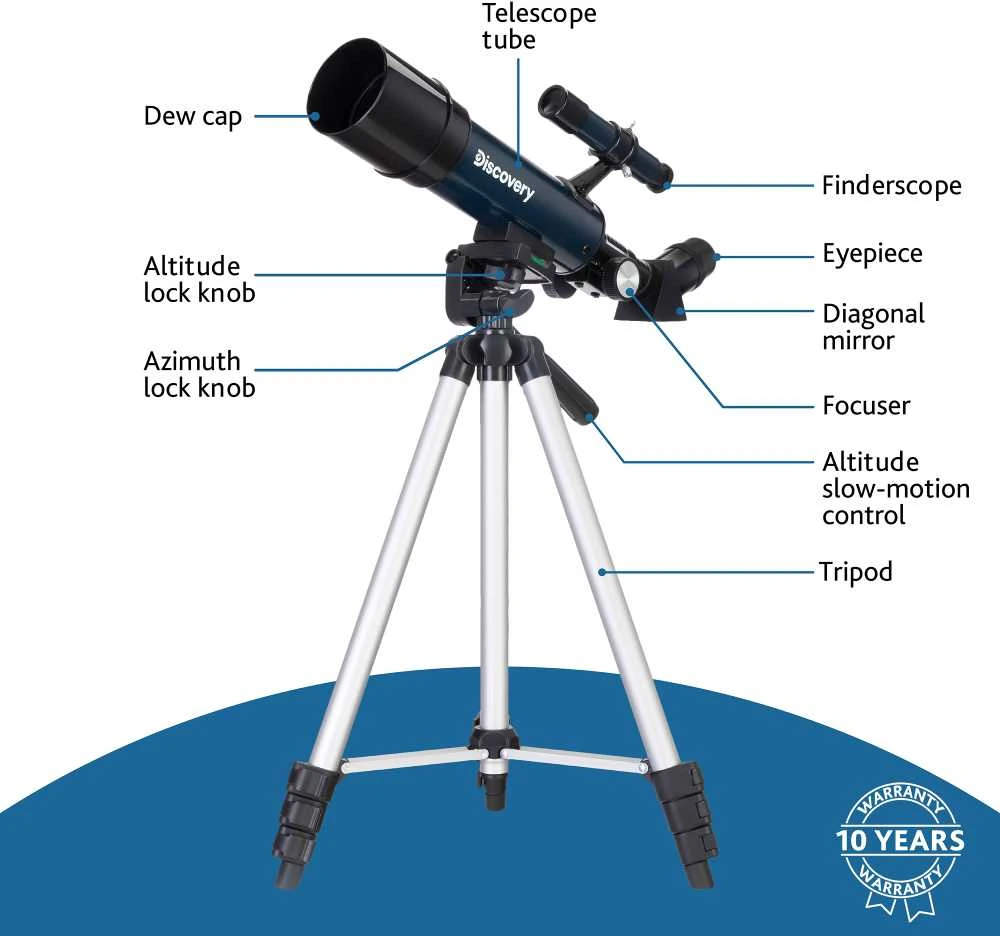 Teleskopas su knyga Discovery Sky Trip ST50