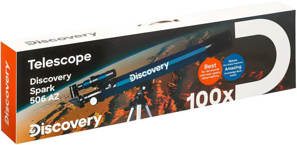 Teleskopas su knyga Discovery Spark 506 AZ (EN)