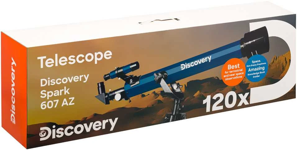 Teleskopas su knyga Discovery Spark 607 AZ (EN)