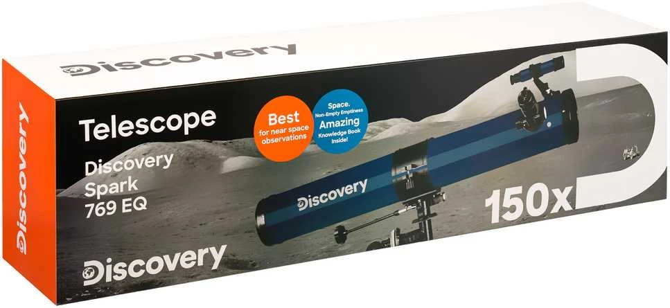 Teleskopas su knyga Discovery Spark 769 EQ