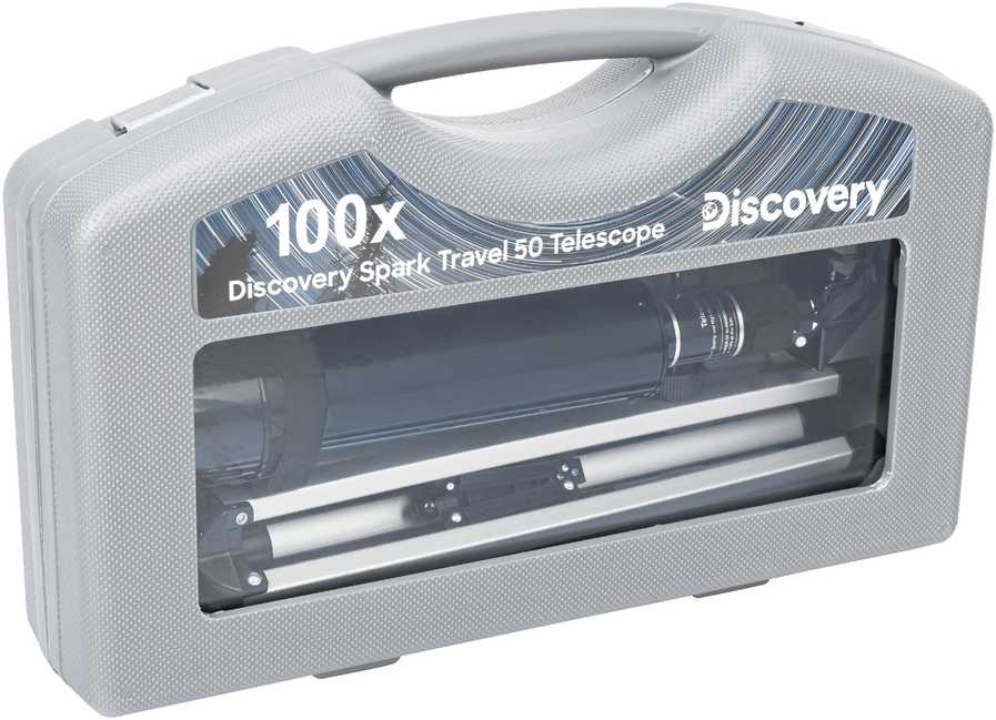 Teleskopas su knyga Discovery Spark Travel 50 (RU)
