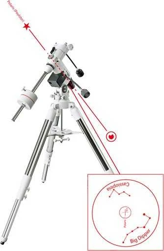 Teleskopas Teleskops Bresser Messier 127mm ar EXOS-3 Montējumu