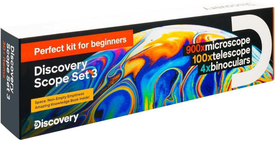 Teleskopas Teleskopo, mikroskopo ir žiūronų rinkinys Discovery Set 3