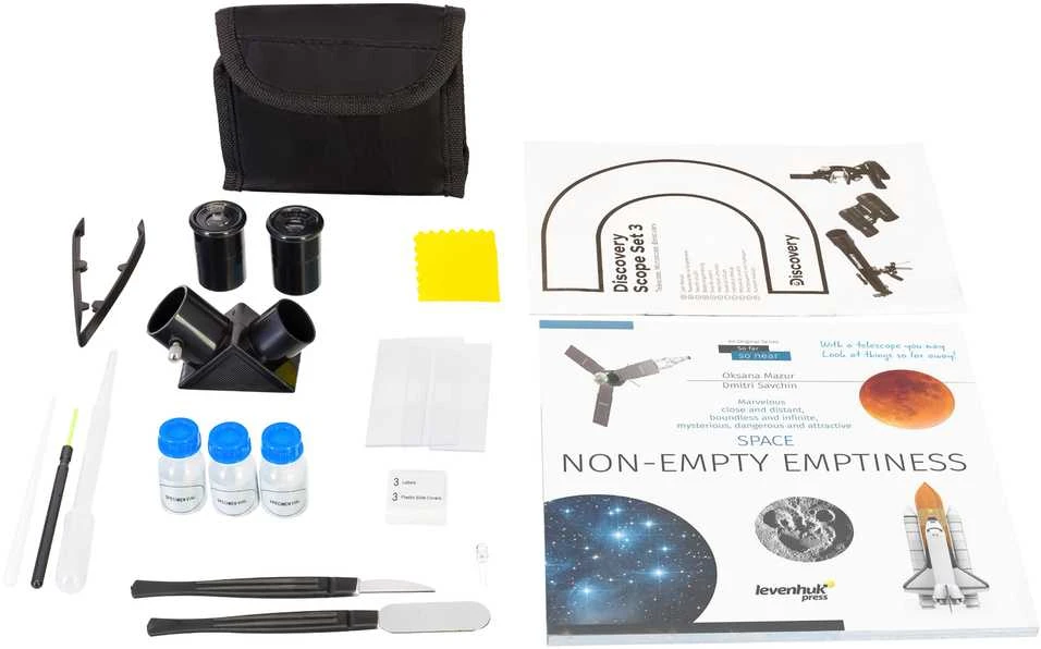 Teleskopas Teleskopo, mikroskopo ir žiūronų rinkinys Discovery Set 3