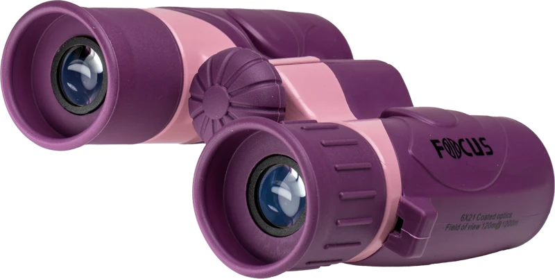 Focus Junior 6x21 žiūronai rožinė