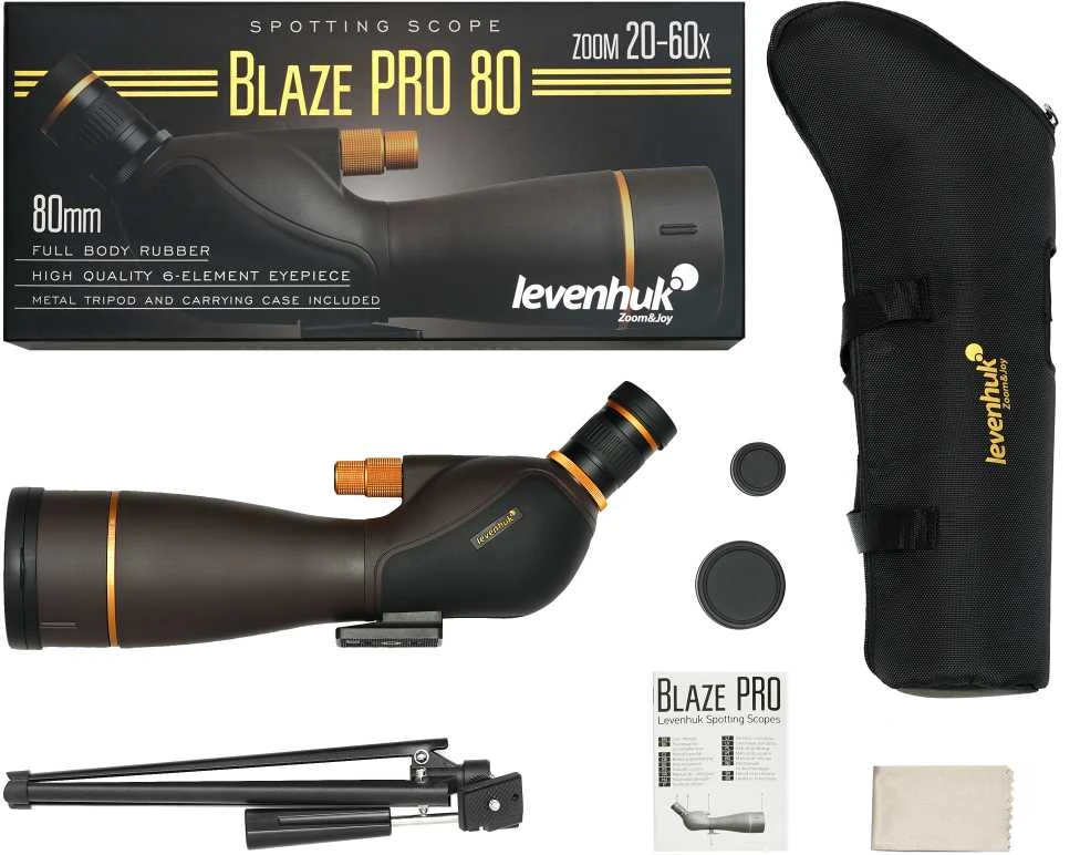 Žiūronai Stebėjimo monoklis Levenhuk Blaze 80 PRO