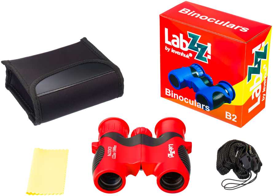 Levenhuk LabZZ B2 Raudona Berry vaikiški žiūronai