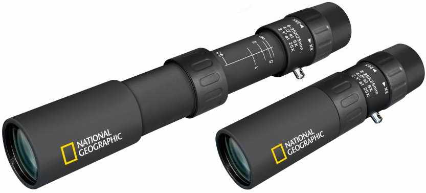 Bresser National Geographic Monoklis National Geographic 8-25x25 su priartinimu ir makro funkcija