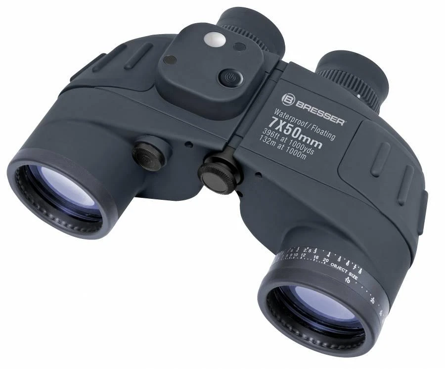 BRESSER Nautic 7x50 WD žiūronai su kompasu