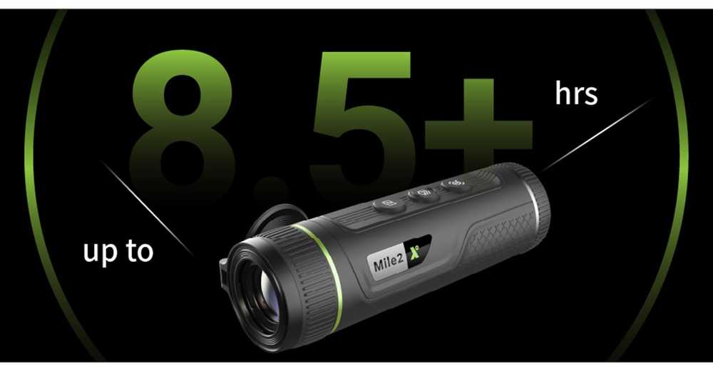 Žiūronai PIXFRA MILE 2 PFI-M419 400x300 19mm 1x-8x 50Hz Wi-Fi Šiluminis Monokuliaras