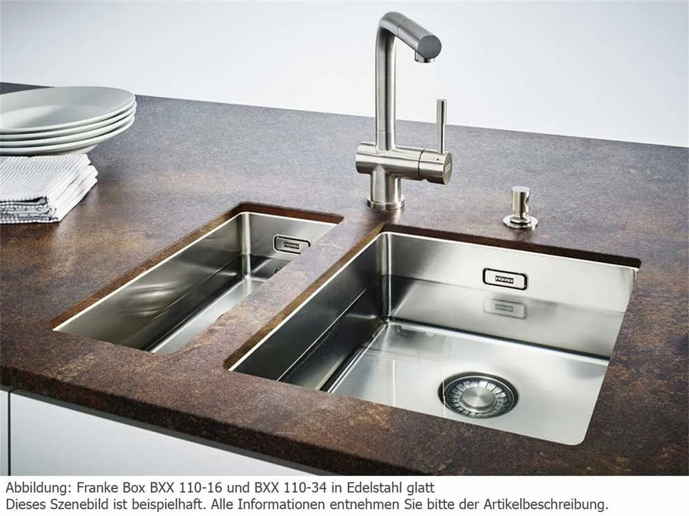 Plautuvė Franke BXX 210/110-16 su ventiliu