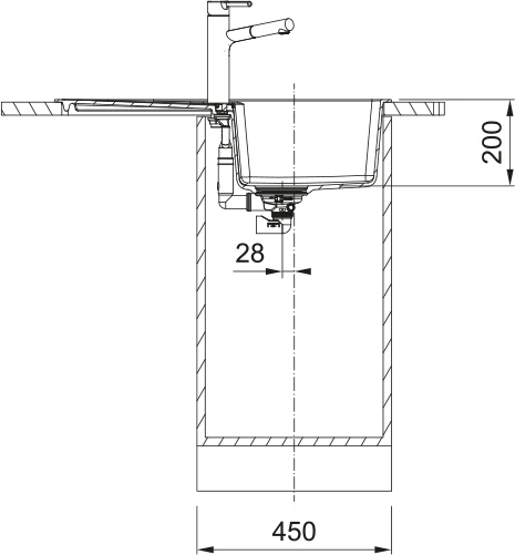 Virtuvinė plautuvė Franke Centro CNG 611-78, 780 × 500 mm, kašmyro spalvos